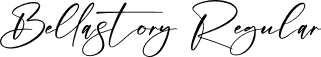 Bellastory Regular font - Bellastory.ttf