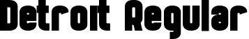 Detroit Regular font - detroit-regular.otf