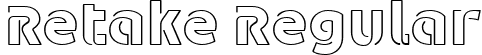 Retake Regular font - Retake.ttf