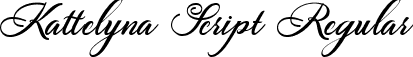 Kattelyna Script Regular font - Kattelyna.ttf