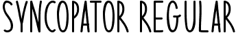 Syncopator Regular font - Syncopator.otf