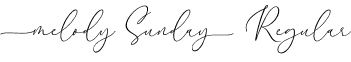 Melody Sunday Regular font - MelodySunday-eZGyx.otf