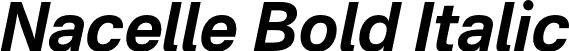 Nacelle Bold Italic font - Nacelle-BoldItalic.otf