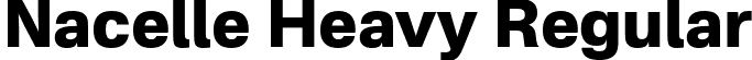 Nacelle Heavy Regular font - Nacelle-Heavy.otf