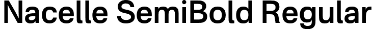 Nacelle SemiBold Regular font - Nacelle-SemiBold.otf