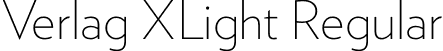 Verlag XLight Regular font - Verlag-XLight.otf