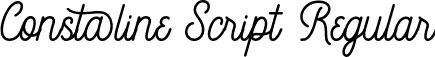 Constaline Script Regular font - Constaline Script.otf