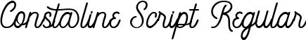 Constaline Script Regular font - Constaline Script.ttf