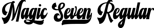 Magic Seven Regular font - Magic Seven.otf