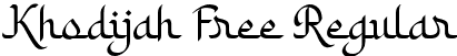 Khodijah Free Regular font - Khodijah Free.otf