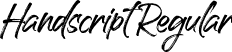 Handscript Regular font - Handscript.otf