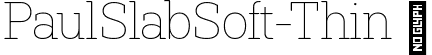 PaulSlabSoft-Thin  font - PaulSlabSoft-Thin.ttf