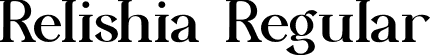 Relishia Regular font - Relishia.ttf