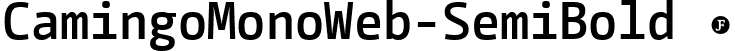 CamingoMonoWeb-SemiBold  font - CamingoMonoWeb-SemiBold.ttf