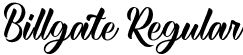 Billgate Regular font - Billgate.otf