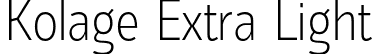 Kolage Extra Light font - Kolage-ExtraLight.otf