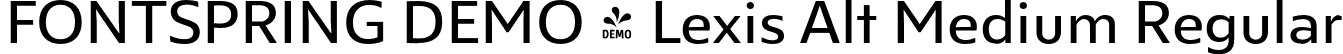 FONTSPRING DEMO - Lexis Alt Medium Regular font - Fontspring-DEMO-lexisalt-medium.otf