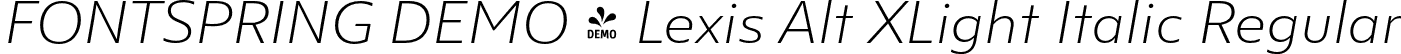 FONTSPRING DEMO - Lexis Alt XLight Italic Regular font - Fontspring-DEMO-lexisalt-xlightitalic.otf