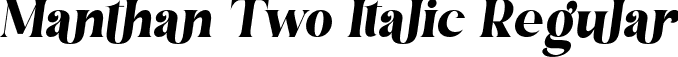 Manthan Two Italic Regular font - Manthan Two Italic.ttf