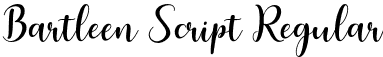 Bartleen Script Regular font - Bartleen Script.otf