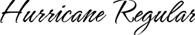 Hurricane Regular font - Hurricane-Regular.ttf