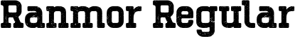 Ranmor Regular font - Ranmor.ttf