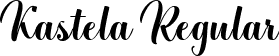 Kastela Regular font - Kastela.ttf