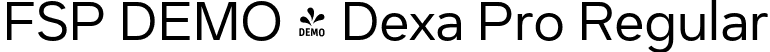 FSP DEMO - Dexa Pro Regular font - Fontspring-DEMO-dexapro-400-regular.otf