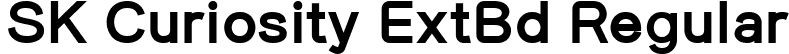 SK Curiosity ExtBd Regular font - SKCuriosity-ExtraBold.ttf