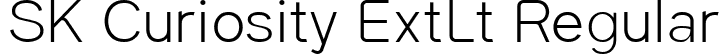 SK Curiosity ExtLt Regular font - SKCuriosity-ExtraLight.ttf