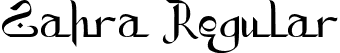 Zahra Regular font - Zahra.otf