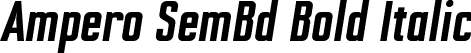 Ampero SemBd Bold Italic font - Ampero-BoldItalic.otf