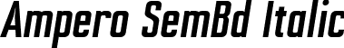 Ampero SemBd Italic font - Ampero-SemiBoldItalic.otf