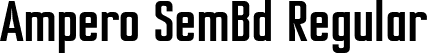 Ampero SemBd Regular font - Ampero-SemiBold.otf