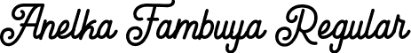 Anelka Fambuya Regular font - Anelkafambuya.otf