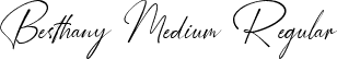 Besthany Medium Regular font - Besthany Medium.ttf