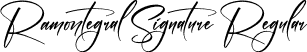 Ramontegral Signature Regular font - Ramontegral Signature.ttf