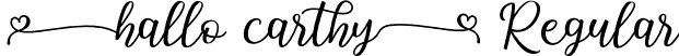 Hallo Carthy Regular font - Hello Carthy.ttf