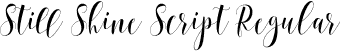 Still Shine Script Regular font - Still Shine Script.otf