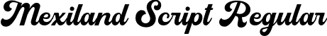 Mexiland Script Regular font - Mexiland Script.otf