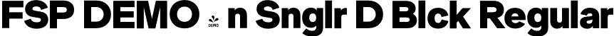 FSP DEMO - n Snglr D Blck Regular font - Fontspring-DEMO-neuesingular-d-black.otf