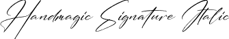 Handmagic Signature Italic font - Handmagic Signature Italic.otf