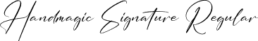 Handmagic Signature Regular font - Handmagic Signature.otf