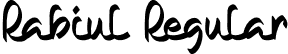 Rabiul Regular font - Rabiul.otf