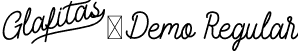 Glafitas-Demo Regular font - Glafitas-Demo.otf