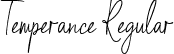 Temperance Regular font - Temperance.ttf