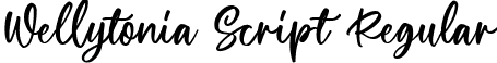 Wellytonia Script Regular font - Wellytonia Script.ttf