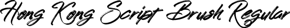 Hong Kong Script Brush Regular font - HongKongScriptBrush.otf