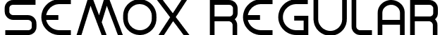 Semox Regular font - Semox.ttf