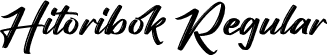 Hitoribok Regular font - hitoribok-2obp3.otf